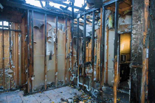 Professional Fire Damage Assessment technician working in Buchanan Dam, TX